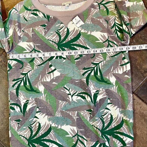 NWT Gap Sweatshirt Tunic Leaf Camouflage Top Small - Picture 6 of 12
